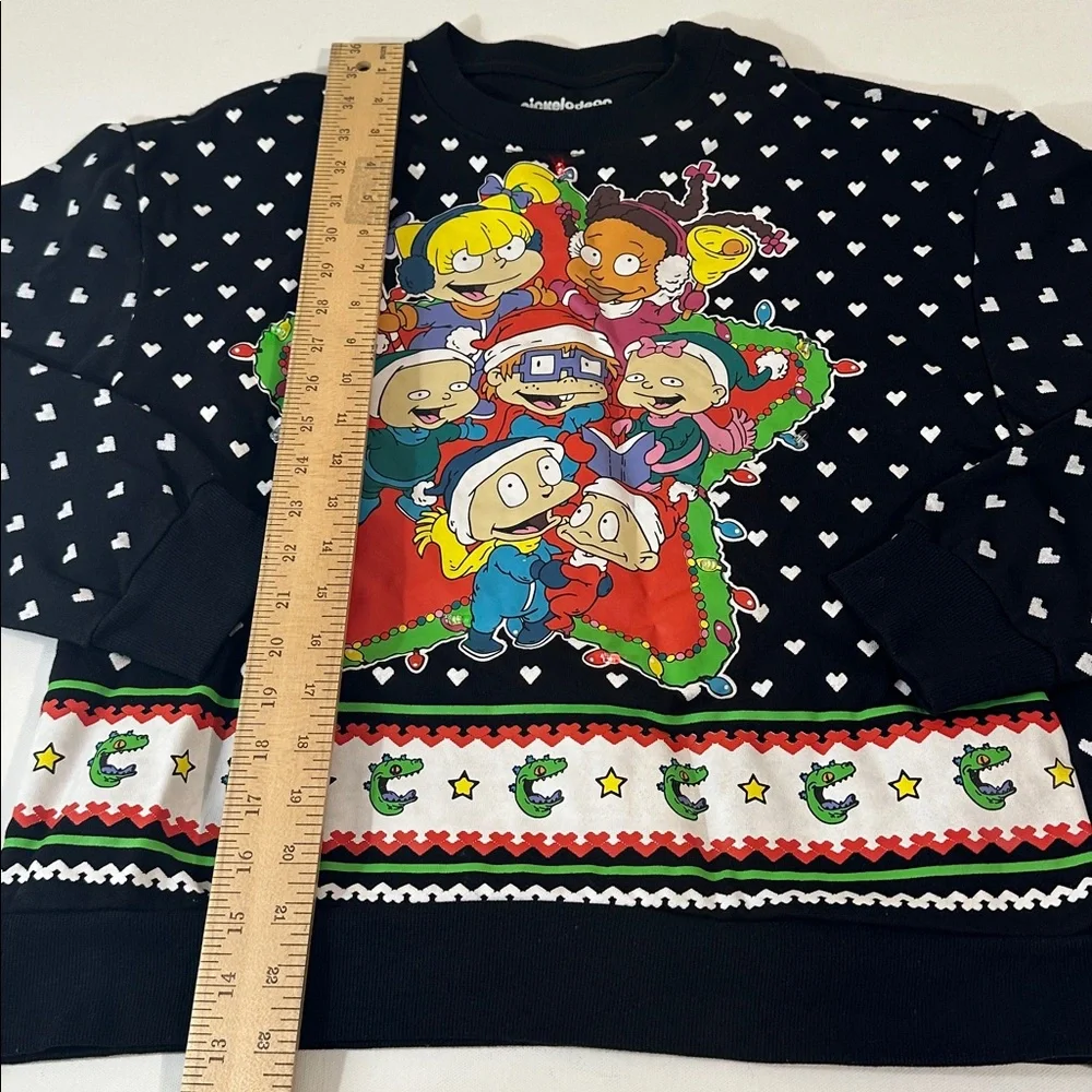 NICKELODEON VIACOM 2018 WOMENS LIGHT UP HOLIDAY CHRISTMAS SWEATER